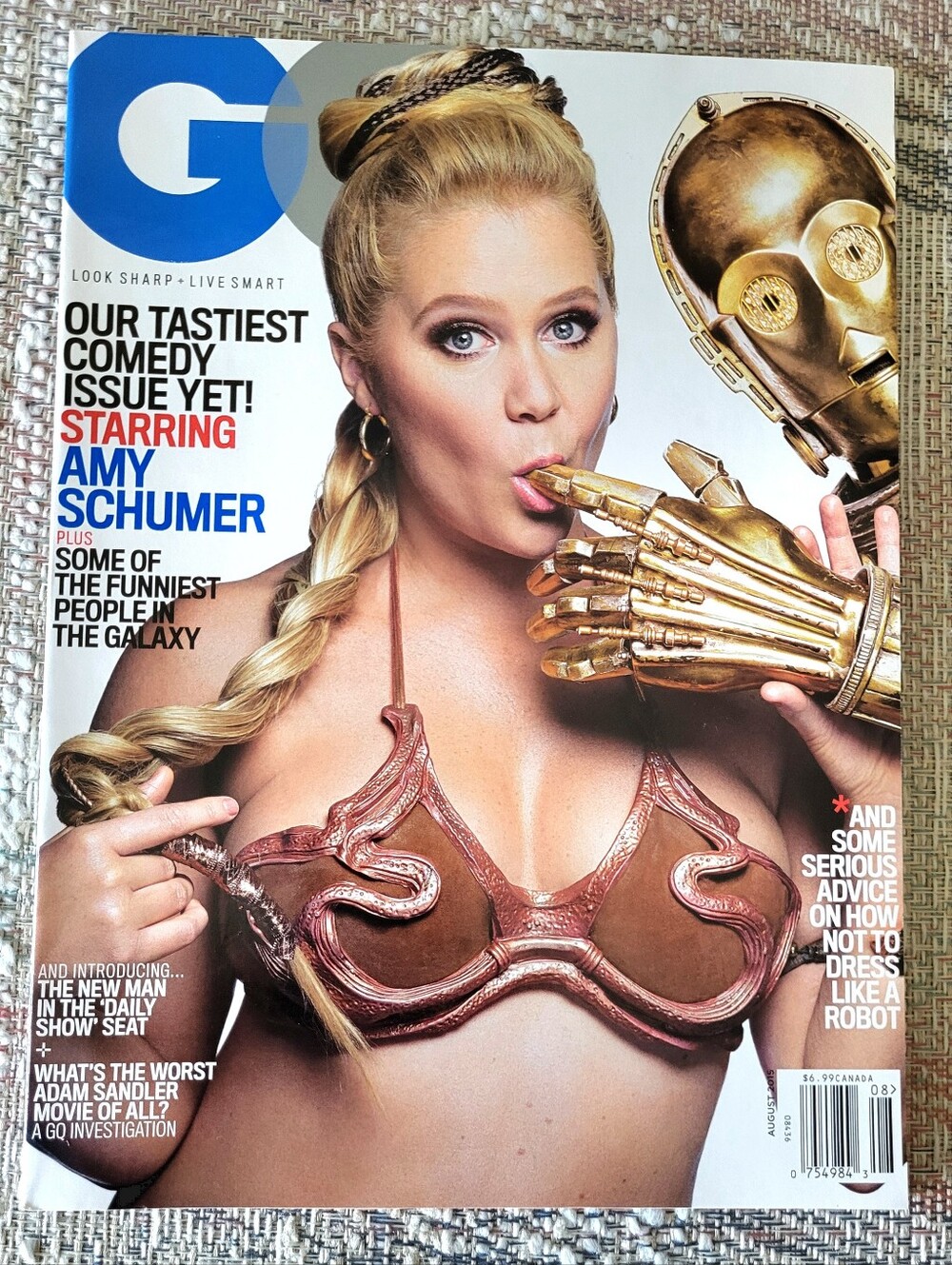 GQ MAGAZINE Amy Schumer August 2015 Star Wars Trevor Noah Kate McKinnon